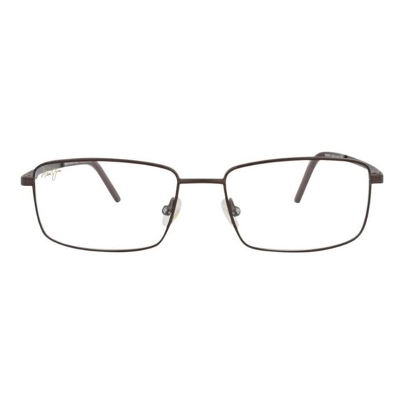Maui Jim Mens Square/Rectangle Brown Brown Transparent Fashion Designer Eyewear - Picture 1 of 4